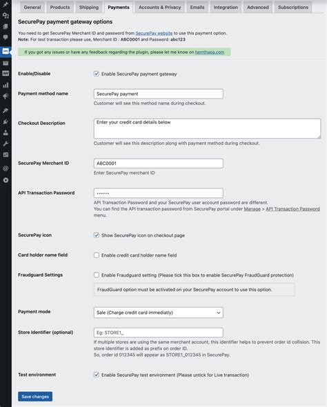 WooCommerce SecurePay Payment Plugin With FraudGuard Setting Hem Thapa