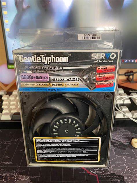 Gentle Typhoon 120mm 3000 rpm with freebie, Computers & Tech, Parts ...