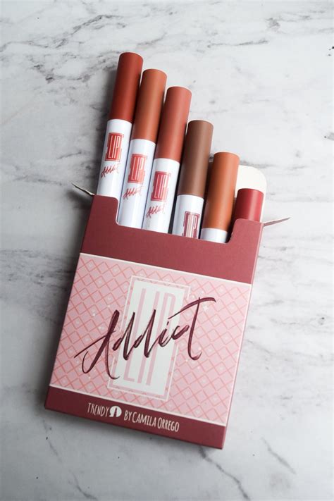Caja De Labiales Lip Addict X Tonos Nude Trendy Valmar