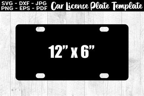 Car License Plate Template Sublimation Graphic By Aleksa Popovic