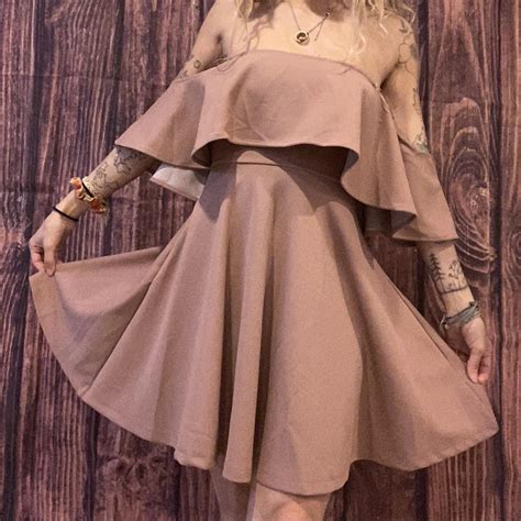 Nude Pink Color Strapless Dress Worn Only Once Depop