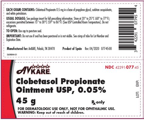 Clobetasol Propionate Ointment