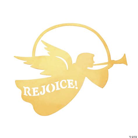 Rejoice Silhouette Angel Christmas Ornaments