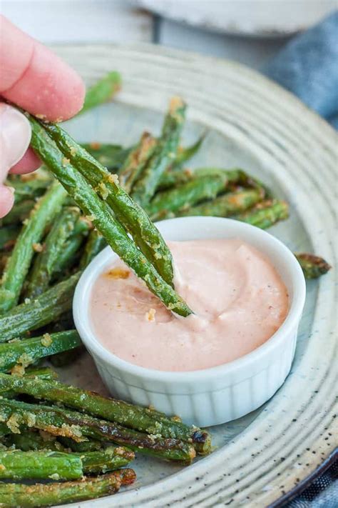 Crispy Air Fryer Green Bean Fries Is A Delicious Appetizer Or Snack