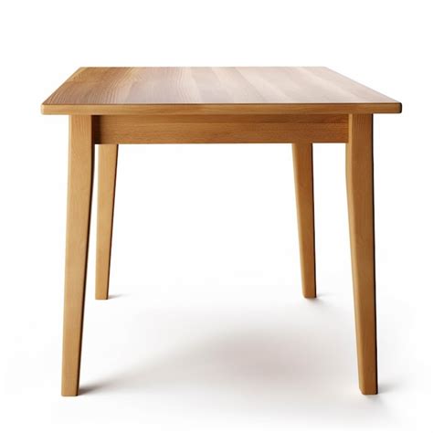 Premium AI Image There Is A Wooden Table With A Wooden Top And Legs