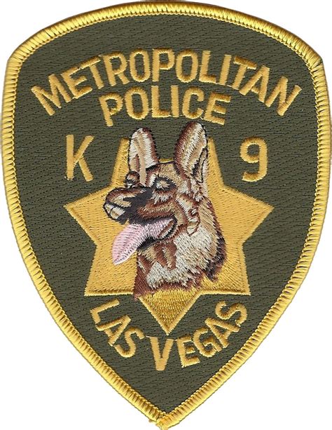 Metropolitan Police Las Vegas Nevada K9 Patch