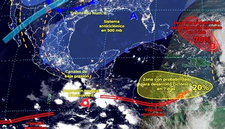 Depresi N Tropical E Podr A Ser La Tormenta Tropical Pilar