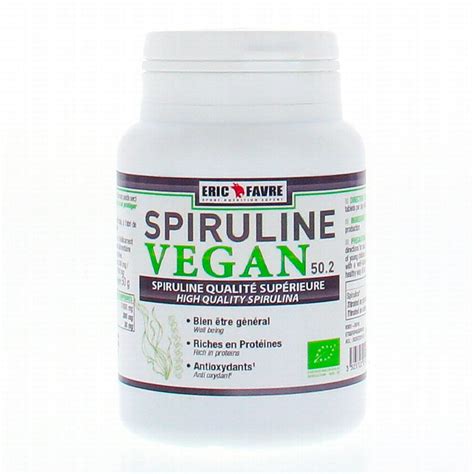 Eric Favre Spiruline Vegan 50 2 Boite De 100 Comprimés Parapharmacie Prado Mermoz