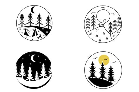 Premium Vector Nature Forest Logo Vector