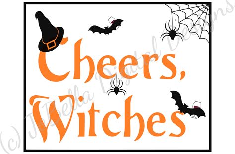 Cheers Witches Halloween Svg Sublimation Png Printable