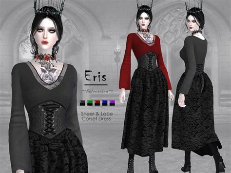 The Sims Resource Eris Corset Long Dress Long Dress Dress Sims