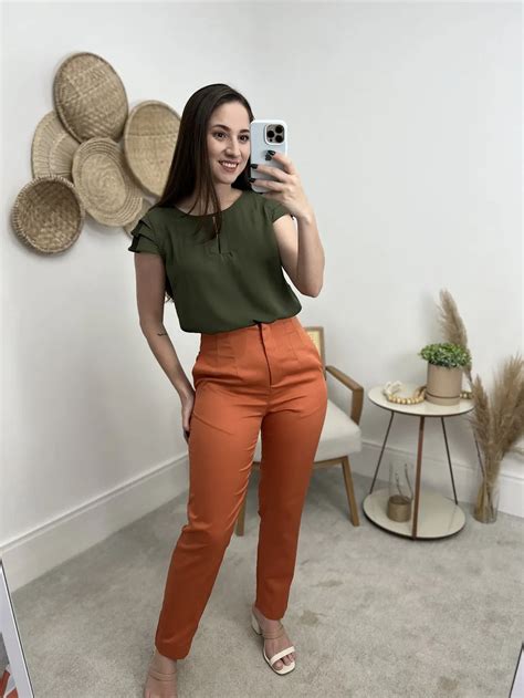 Coletar Imagem Cal A Laranja Blusa Verde Br Thptnganamst Edu Vn