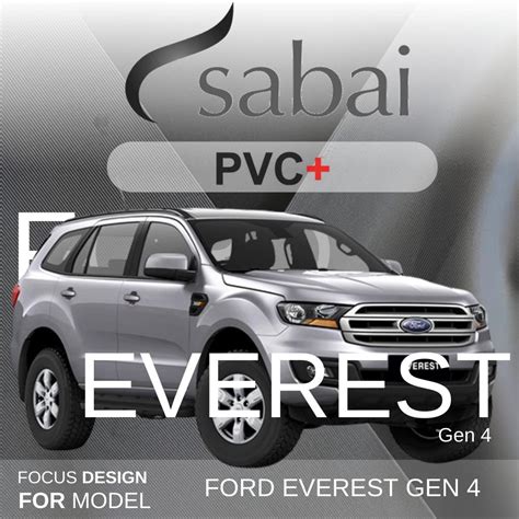 Sabai ผ้าคลุมรถยนต์ Ford Everest G04 เนื้อผ้า Pvc อย่างหนา คุ้มค่า เอนกประสงค์ ผ้าคลุมสบาย ผ้า