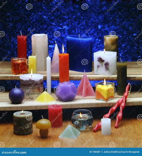 All Types Of Candles Stock Image Image 746581