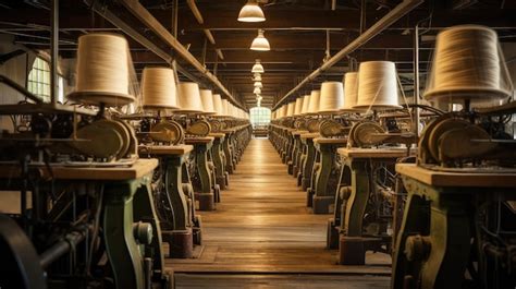 Premium Photo | Weaving machinery textile mill