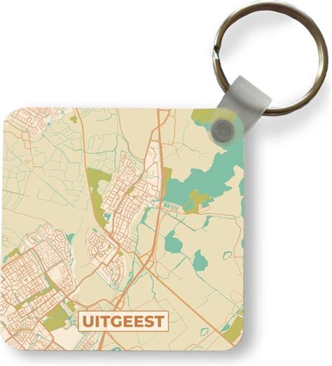 Sleutelhanger Uitdeelcadeautjes Plattegrond Uitgeest Kaart