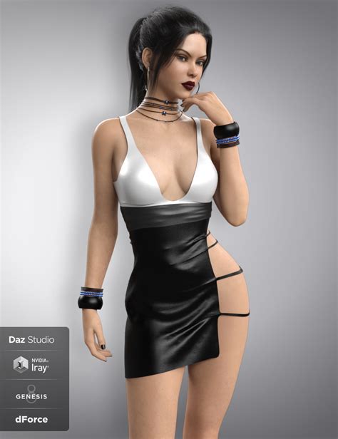 DForce Sassy Girl Outfit For Genesis 8 Female S Daz 3D