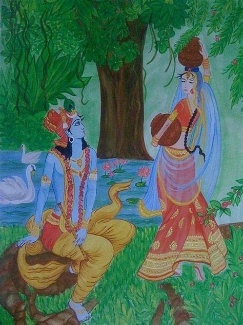 Radha Krishna Painting By Priyanka Goyal Pixels