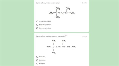 Química Orgânica E Classificação Dos Carbonos Na Cadeia Carbônica