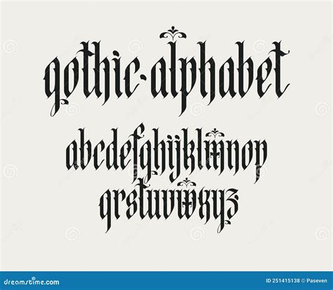 Gothic Font Vi T H A Kh M Ph Phong C Ch Ch C O