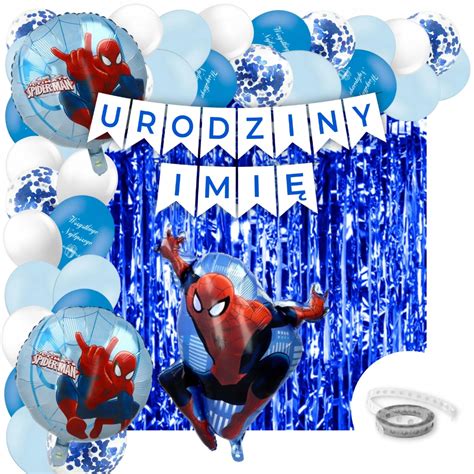 Zestaw Balony Spider Man Urodziny Imi Allegro Pl