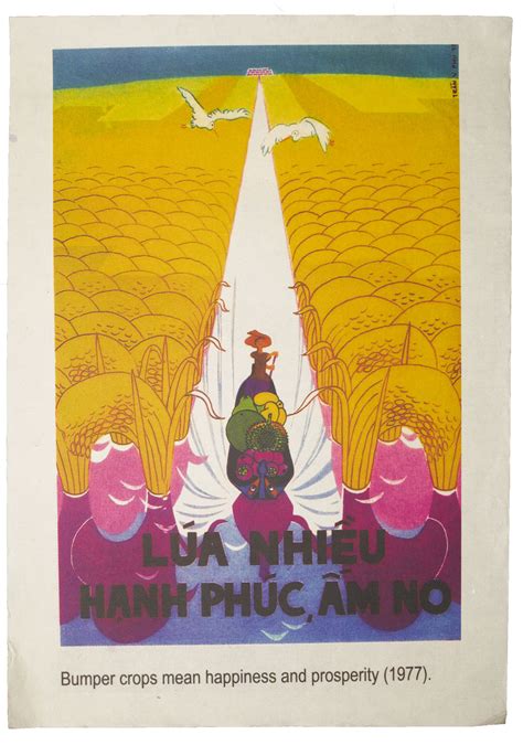 Vietnamese Poster Rice Is Full Of Happiness Nam Song