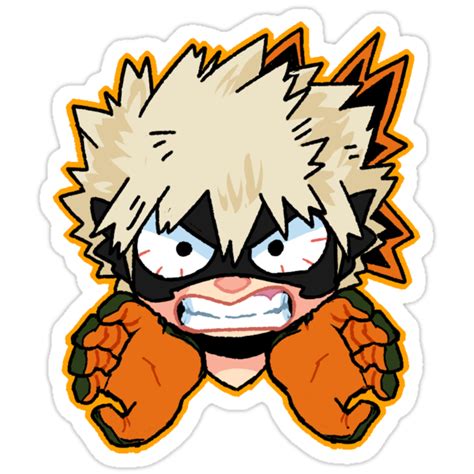 Katsuki Bakugou Stickers By Shebifer Redbubble