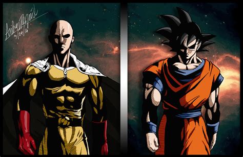 Saitama Vs Goku By Justareguil On Deviantart