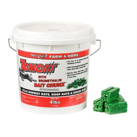 TOMCAT 5 25 Lbs Bait Chunx Pail With Bromethalin BL22244 The Home Depot