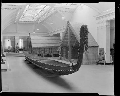 Māori Waka And Whare At The War Memorial Museum Auckland Record