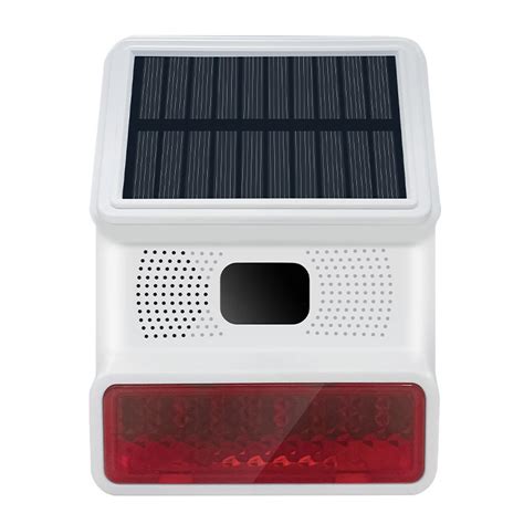 Sirène d alarme WiFi intelligente multifonction Tuya avec panneau solaire