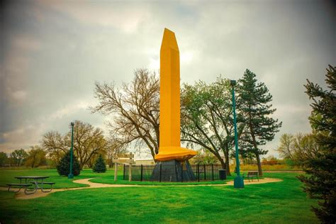 World's Largest Golden Spike Monument: world record in Council Bluffs, Iowa