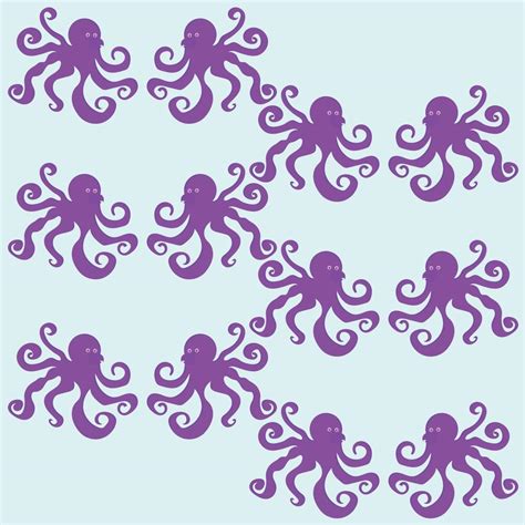 Purple octopus. Seamless pattern. Vector illustration. 20691974 Vector ...