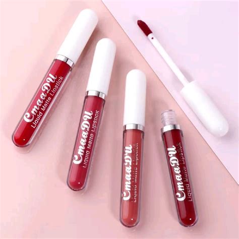 Batom Mate CmaaDu Lipstick Nude Lip Gloss Lip Gloss