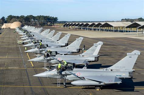 Album French Air And Space Forces Rafales Elephant Walk During