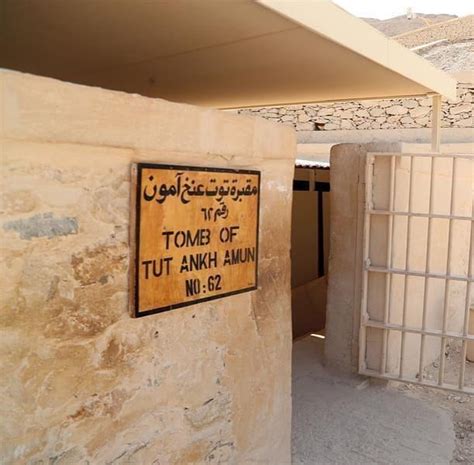 The entrance of the newly renovated tomb of King Tutankhamun in the ...