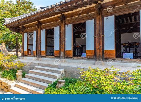 Seoul Korea October 20 2019 Traditional Houses At Namsangol Hanok