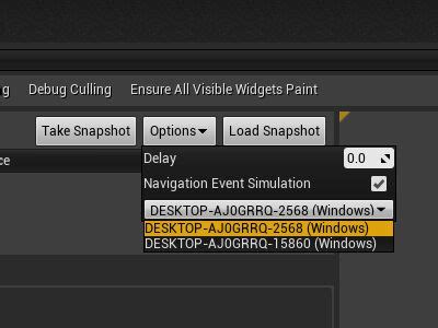 Widget Reflector Unreal Engine Documentation