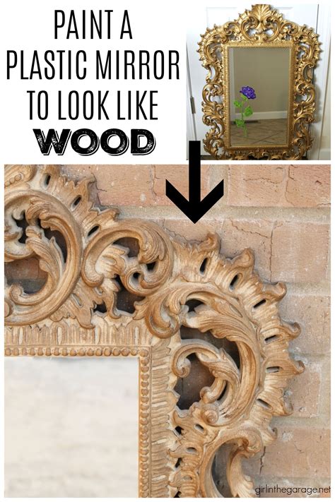 How to paint something to look like wood plastic mirror makeover – Artofit