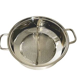 Amazon Lp Living Plus Dual Sided Stainless Steel Shabu Shabu Hot Pot With Glass Lid Cm