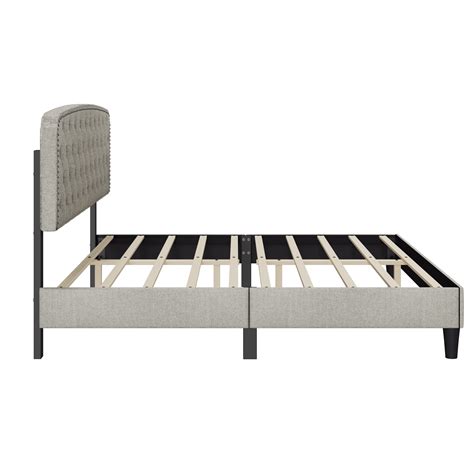 Btmway King Platform Bed Frame Modern Upholstered Platform Bed With