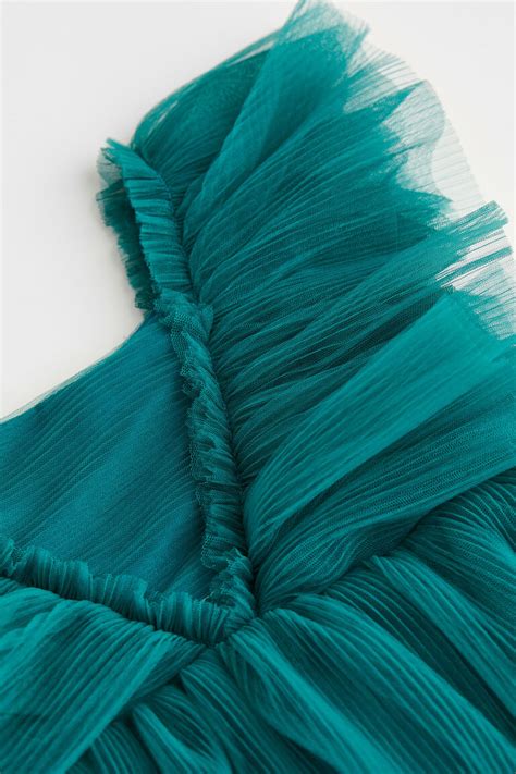 Pleated Tulle Dress