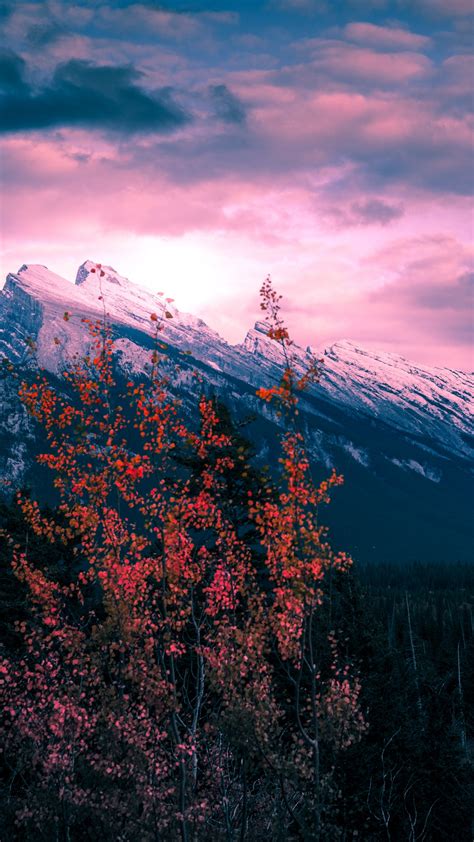 Mount Rundle Wallpaper 4K Canada Golden Hour Clouds