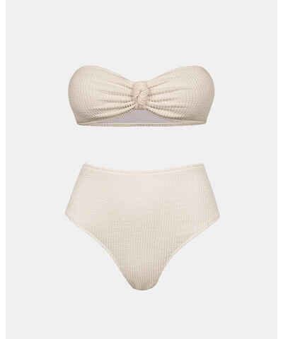 Nude ψηλόμεσα γυναικεία μαγιό παραλίας στράπλες GLAMI gr