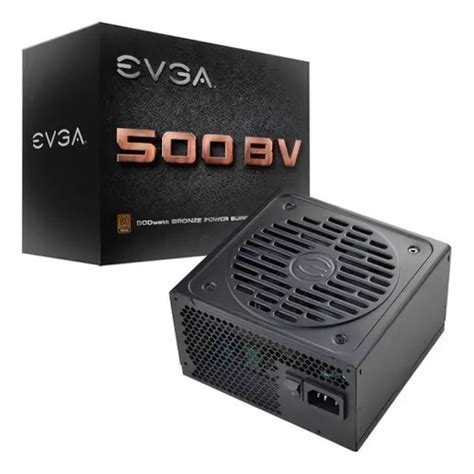 Fuente De Poder Gamer Evga 500 Bv 80 Bronze 500w Certificada Color