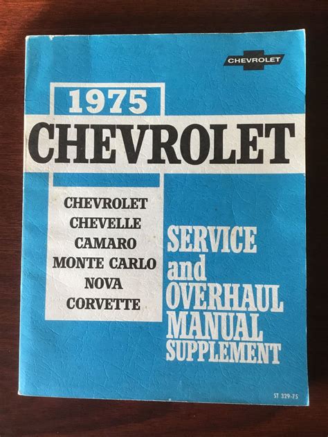 FS For Sale 1975 Shop Manual CorvetteForum Chevrolet Corvette