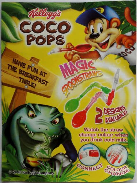 2013 Magic Spoon Straws issued in Kelloggs Coco Pops