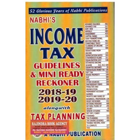 Income Tax Guidelines And Mini Ready Reckoner 2022 23 2023 24