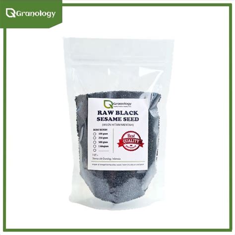 Biji Wijen Hitam Black Sesame Seed 500 Gram By Granology Lazada