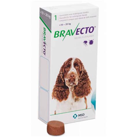 Таблетки Bravecto - для собак Бравекто від бліх та кліщів 1таб/500 мг ...